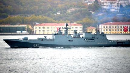 Фрегат «Адмирал Григорович» прошёл сегодня утром Босфор Фрегат «Адмирал Григорович» прошёл сегодня утром Босфор