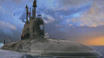 Пуск крылатой ракеты «Калибр» произведен с АПЛ «Северодвинск» Пуск крылатой ракеты «Калибр» произведен с АПЛ «Северодвинск»