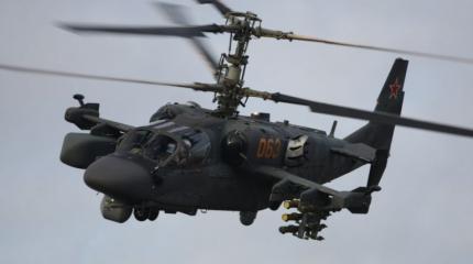 Вертолеты России Ка-52 провели боевые стрельбы Вертолеты России Ка-52 провели боевые стрельбы