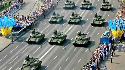 Военный парад завершился в Киеве Военный парад завершился в Киеве