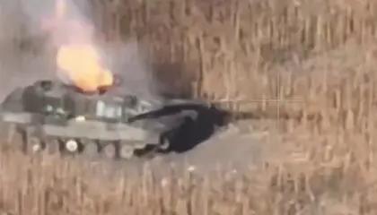 Первый шведский танк Strv 122 сожгли в Курской области