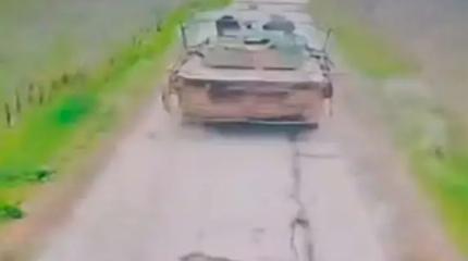 Колесный танк ВСУ AMX-10RC рискнули отправить на фронт, где его сожгли