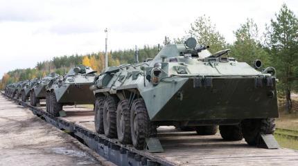 Необычная версия БТР-80 замечена на полигоне Мулино