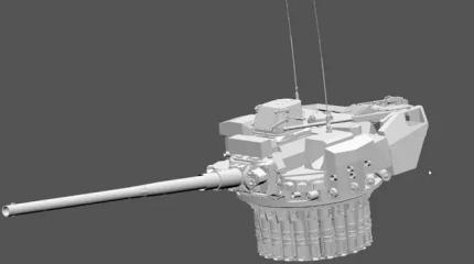 Русский танк предельных параметров Т-95 был вооружен двумя пушками