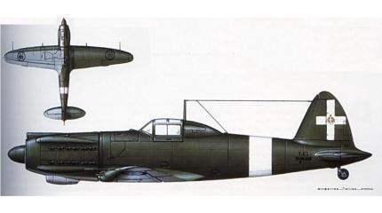 Опытный истребитель Caproni-Vizzola F.6Z. Италия Опытный истребитель Caproni-Vizzola F.6Z. Италия