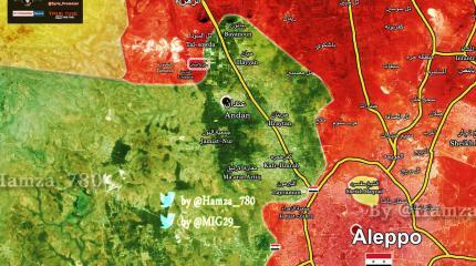 Сирийская армия начала наступление северо-западнее Алеппо