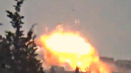 Кадры авиаудара ВВС Сирии по Аль-Заке попали на видео