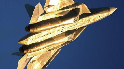 Пара истребителей ПАК ФА во всеоружии замечена над российским полигоном Пара истребителей ПАК ФА во всеоружии замечена над российским полигоном