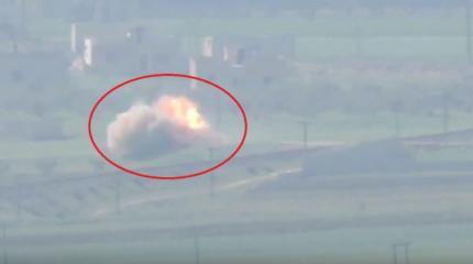 Смертельный импульс: ПТРК взрывает, идущую на полной скорости БМП-1 САА Смертельный импульс: ПТРК взрывает, идущую на полной скорости БМП-1 САА