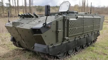 На Украине похвастались гусеничным БТР "Скиф", скопированным с М113