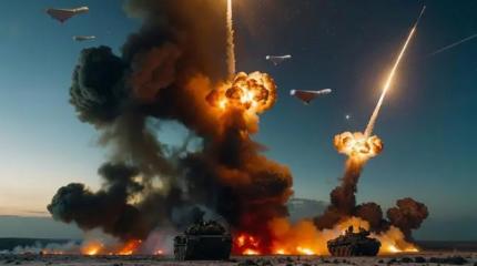 Реактивные «Герани» покончили с «Дружбой», горят казармы и подземные склады