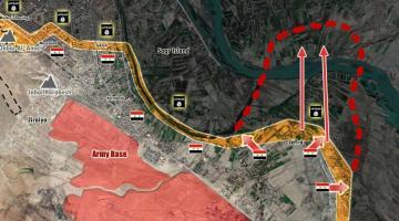 Сирийская армия пытается взять плацдарм южнее Дейр-эз-Зора на левом берегу