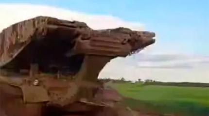 У боевиков ВСУ замечена редкая инженерная машина на базе Т-55 У боевиков ВСУ замечена редкая инженерная машина на базе Т-55