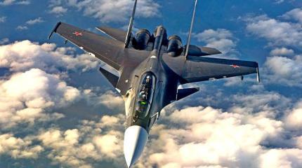 В небе Сирии российские Су-30 перехватили израильские F-15