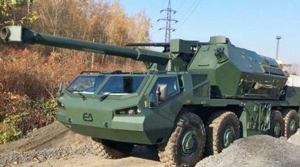 Колесные самоходки Dana-M2 впервые замечены на Украине