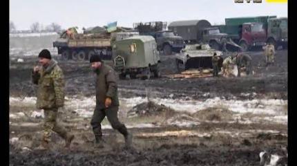 Быт украинских военных на полигоне