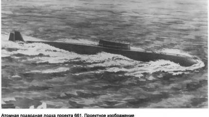 Первая в мире титановая высокоскоростная подводная лодка проекта 661 Первая в мире титановая высокоскоростная подводная лодка проекта 661