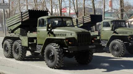 Репетиция Парада Победы в Екатеринбурге. 9К51 «Град» Репетиция Парада Победы в Екатеринбурге. 9К51 «Град»