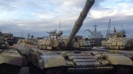 Фотографии новой партии танков для Сирии появились в соцсетях Фотографии новой партии танков для Сирии появились в соцсетях