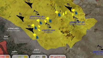 Курды взяли под контроль три месторождения нефти и газа под Дейр-эз-Зором