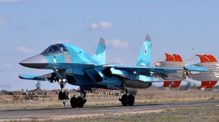 Российские Су-34 разбомбили командный пункт террористов Российские Су-34 разбомбили командный пункт террористов