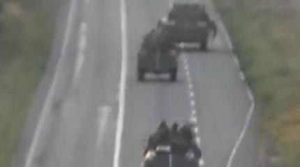 Партизаны Славянска обстреляли вражескую автоколонну Партизаны Славянска обстреляли вражескую автоколонну