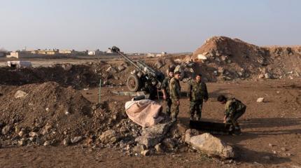 Удерживая позиции: сирийская артиллерия гонит боевиков из Дейр эз-Зора Удерживая позиции: сирийская артиллерия гонит боевиков из Дейр эз-Зора