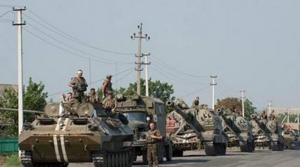 В районе Селидово замечено движение колонны украинской техники в направлении Донецка