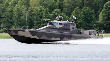 Десантный катер прибрежной зоны типа Watercat M18 AMC ВМС Финляндии