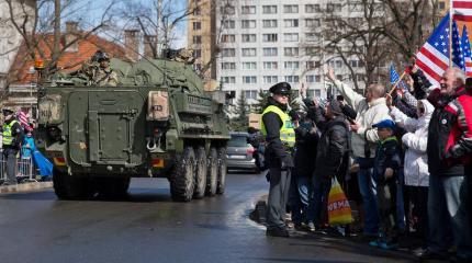 Американский конвой «Dragoon Ride» в Праге