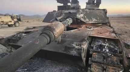 Еще один М1А2 Abrams сожгли в ходе учений