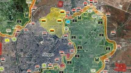 В Алеппо позиционные бои в Бустан аль-Баша и на окраине района Сахур
