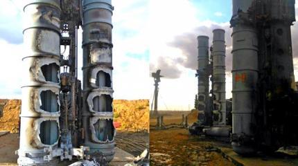 Зенитный ракетный комплекс С-300 сгорел во время пуска ракеты