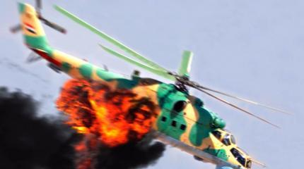 Загнанные в угол боевики уничтожили боевой вертолет армии Асада из ПЗРК Загнанные в угол боевики уничтожили боевой вертолет армии Асада из ПЗРК