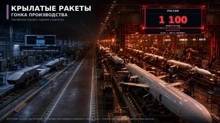 Россия наращивает выпуск крылатых ракет втрое быстрее всей Европы