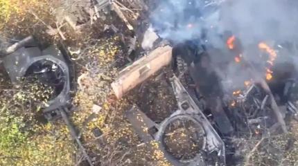 Впервые показали, разорванный на части Leopard 1A5 ВСУ с отлетевшей башней