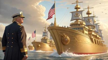 Красивые линкоры у Трампа! И тонуть красиво будут!