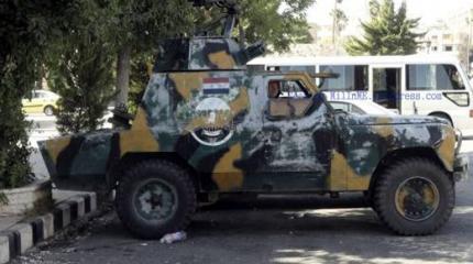 Сирийские войска используют английские бронеавтомобили