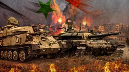 Сирийцы засняли атаку штурмовиков под прикрытием «Шилок» и Т-72 в Алеппо