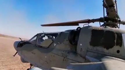 Опубликованы кадры ударов Ка-52 по бронетехнике ВСУ Опубликованы кадры ударов Ка-52 по бронетехнике ВСУ