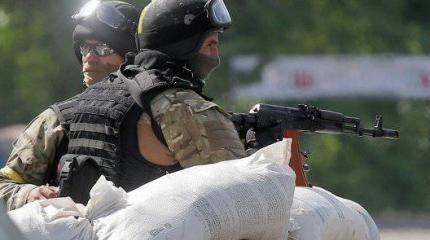 Автобус «Правого сектора» расстрелян на въезде в Донецк Автобус «Правого сектора» расстрелян на въезде в Донецк