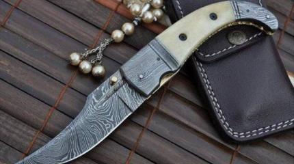 Нож Mammoth Bone Knife с ручкой из бивня мамонта Нож Mammoth Bone Knife с ручкой из бивня мамонта