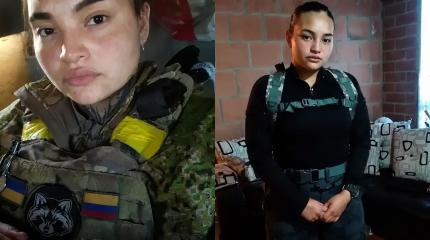 Опубликованы кадры пленения колумбийской наемницы