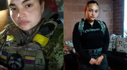 Опубликованы кадры пленения колумбийской наемницы