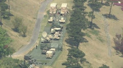 Появились кадры развертывания системы ПРО THAAD возле города Тэгу