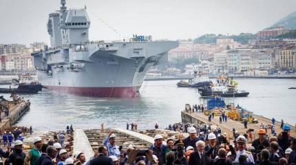 В Италии спустили на воду десантный корабль Trieste