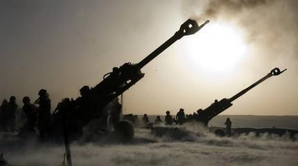 Сирийская артиллерия нанесла удары около Дамаска Сирийская артиллерия нанесла удары около Дамаска