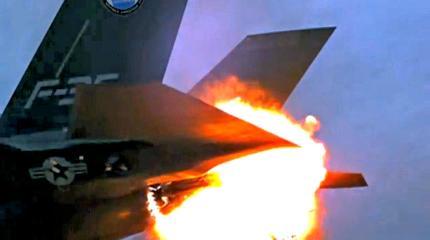 Подробности о сгоревшем во время взлета истребителе F-35