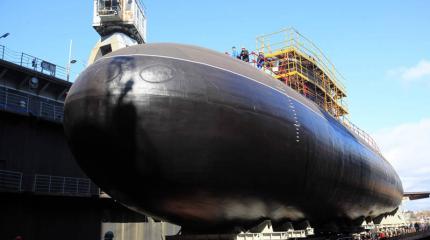Спущена на воду подводная лодка "Краснодар"