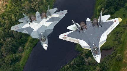 Су-57 против F-22 «Raptor»: американцы признали мощь истребителя России